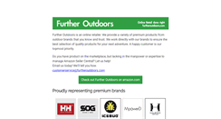 Desktop Screenshot of furtheroutdoors.com