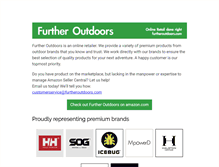 Tablet Screenshot of furtheroutdoors.com